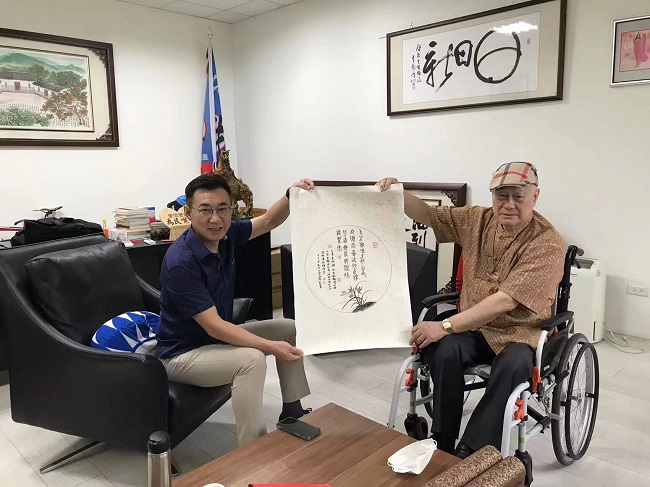 洪錫銘社長與前中國國民黨前主席