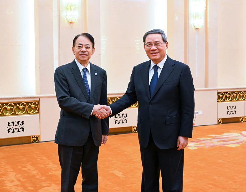 李强会见亚洲开发银行行长浅川雅嗣